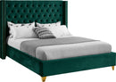 Barolo Green Velvet Queen Bed image