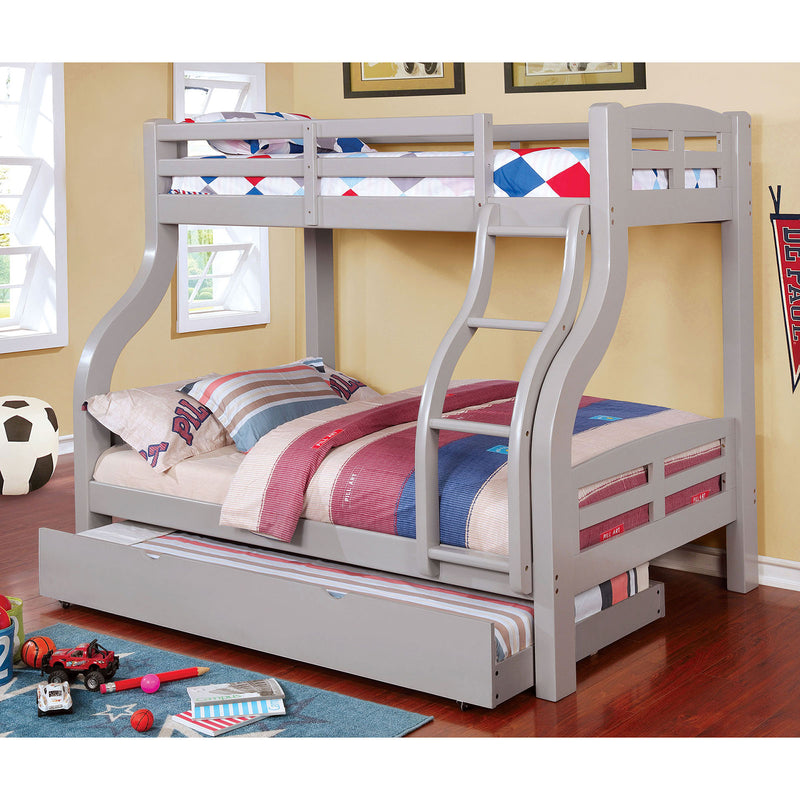 SOLPINE Gray Twin/Full Bunk Bed image