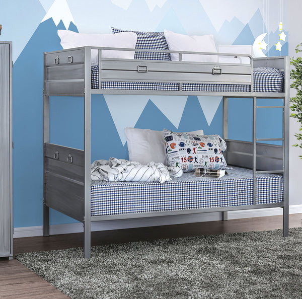 Mccredmond Silver Twin/Twin Bunk Bed image