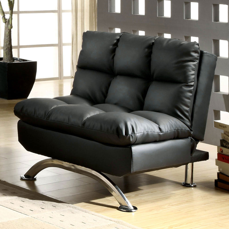 Aristo Black/Chrome Chair, Black image