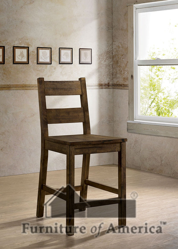 Kristen Ii Rustic Oak Counter Ht. Side Chair (2/CTN) image