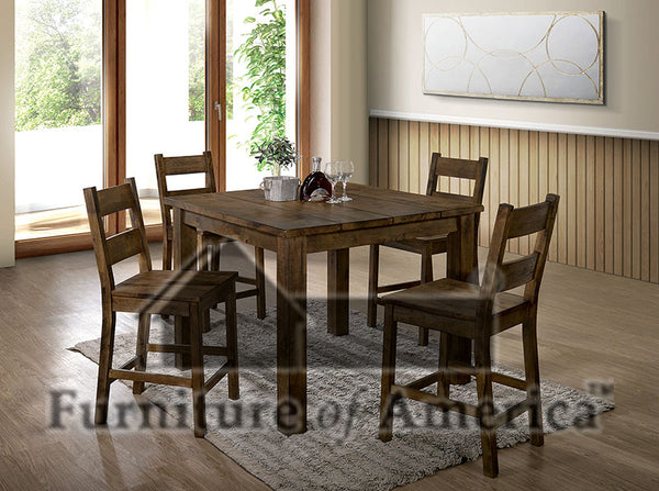 Kristen Rustic Oak 5 Pc. Dining Table Set image