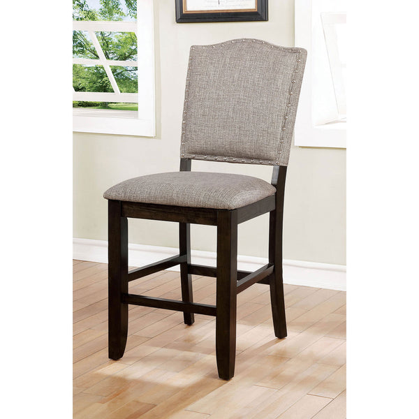 Teagan Dark Walnut/Gray Counter Ht. Chair (2/CTN) image