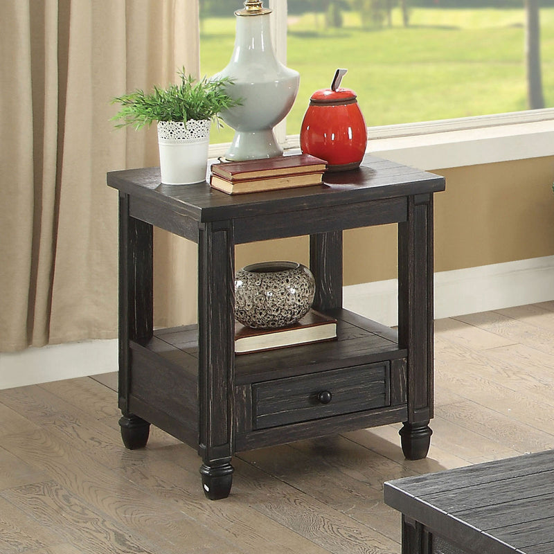 Suzette Antique Black End Table, Antique Black image