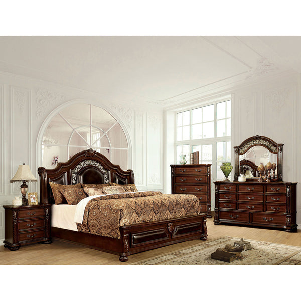 Flandreau Brown Cherry/Espresso 5 Pc. Queen Bedroom Set w/ 2NS image