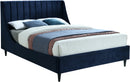 Eva Navy Velvet Full Bed image