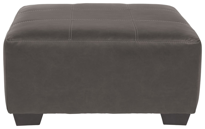 Aberton - Gray - Oversized Accent Ottoman